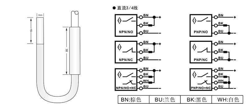 D3分离式超短型电感式接近开关