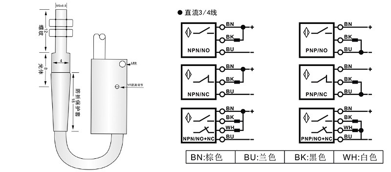 M3激光开关漫反射式